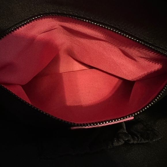 Elliott Lucca Black Leather Crossbody Bag Purse Chain Strap - Picture 6 of 6